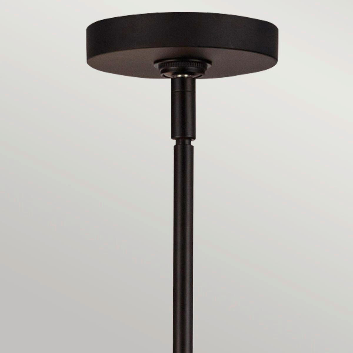 KRONLEUCHTER 38/67,3 cm   - Schwarz, KONVENTIONELL, Glas/Metall (38/67,3cm) - Elstead Lighting