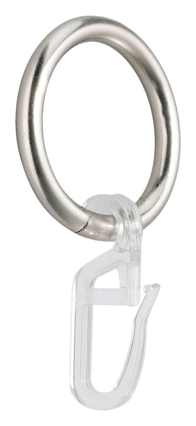 Vorhangringe Edelstahloptik Anna Kunststoff 10 Stk.