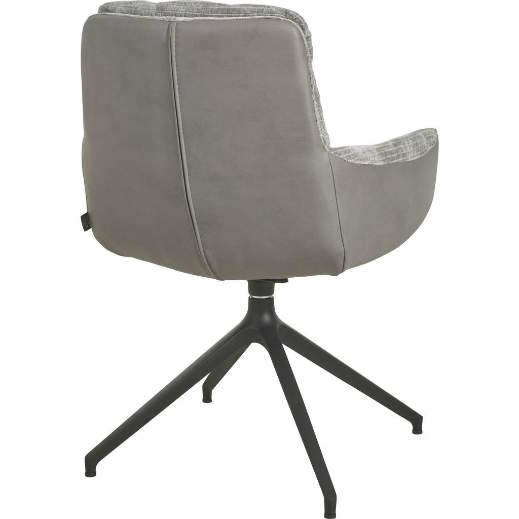 Thumbnail - Johann Jakob Armlehnstuhl, Grau, Textil, Drehkreuz, 63x90x69 cm, Blauer Engel, Goldenes M, Dgm, Oeko-Tex® Standard 100, ...