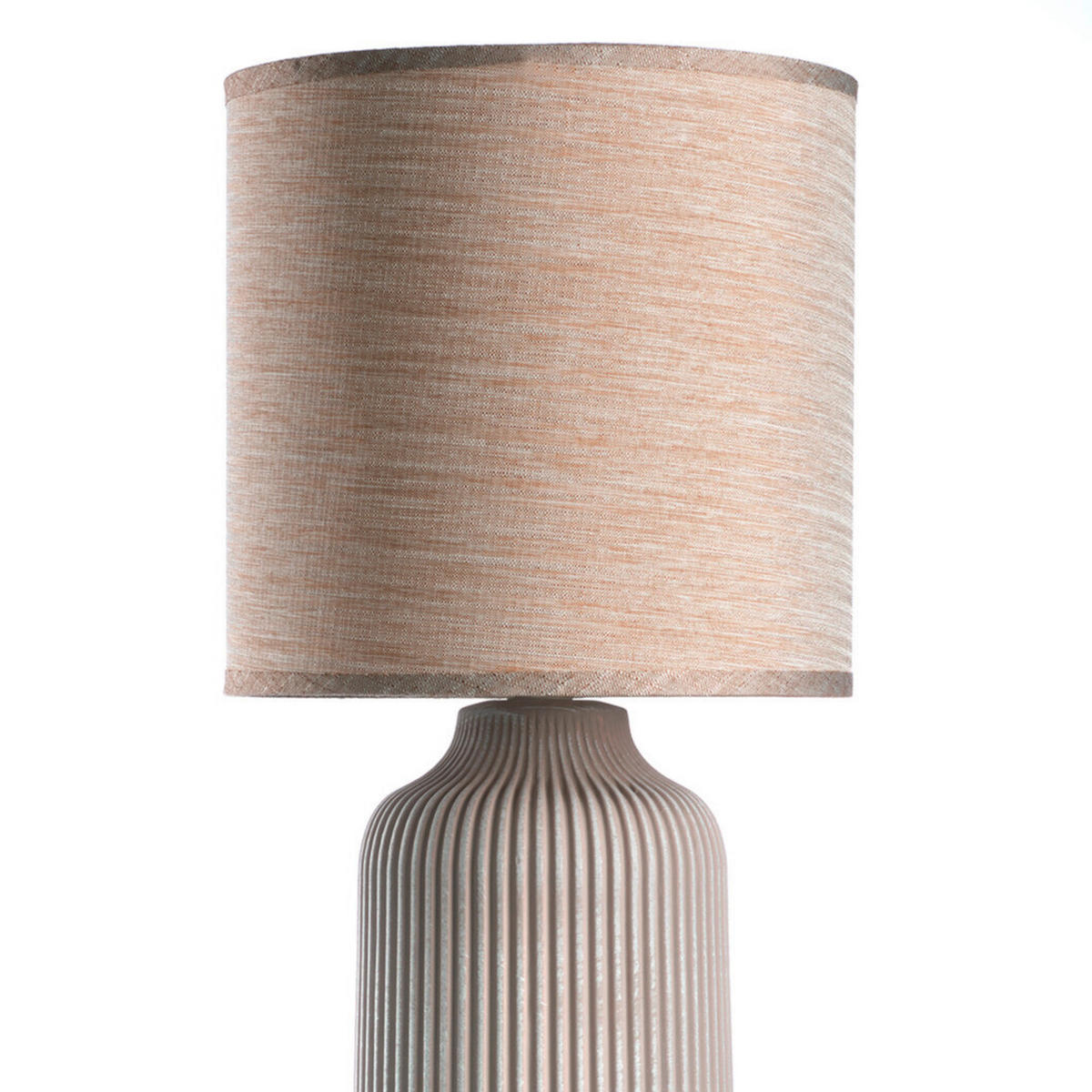 TISCHLEUCHTE 20/45 cm   - Creme, Design, Keramik/Textil (20/45cm)