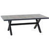 GARTENTISCH 200/100/74 cm Metall rechteckig  - Anthrazit/Graubraun, Basics, Keramik/Metall (200/100/74cm) - Siena Garden
