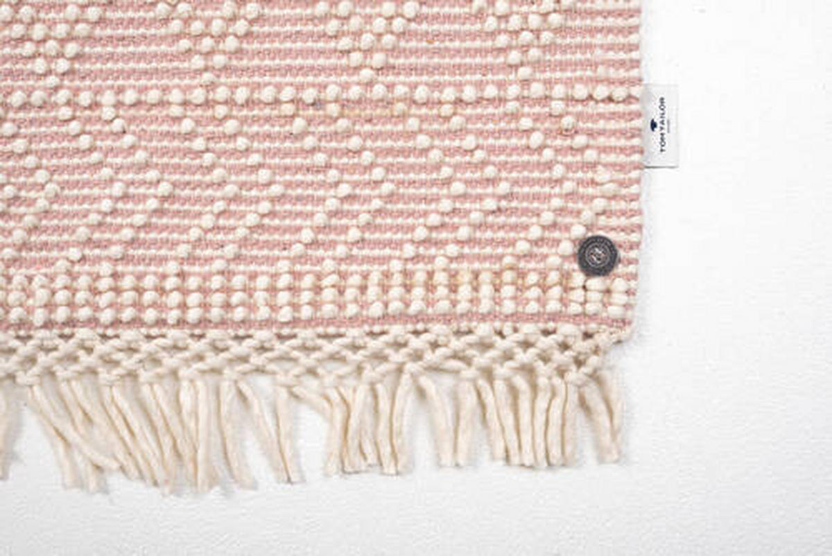 ROČNO TKANA PREPROGA COLORED MACRAME THREE  160/230 cm  tkano  roza  - roza, Design, tekstil (160/230cm) - Tom Tailor