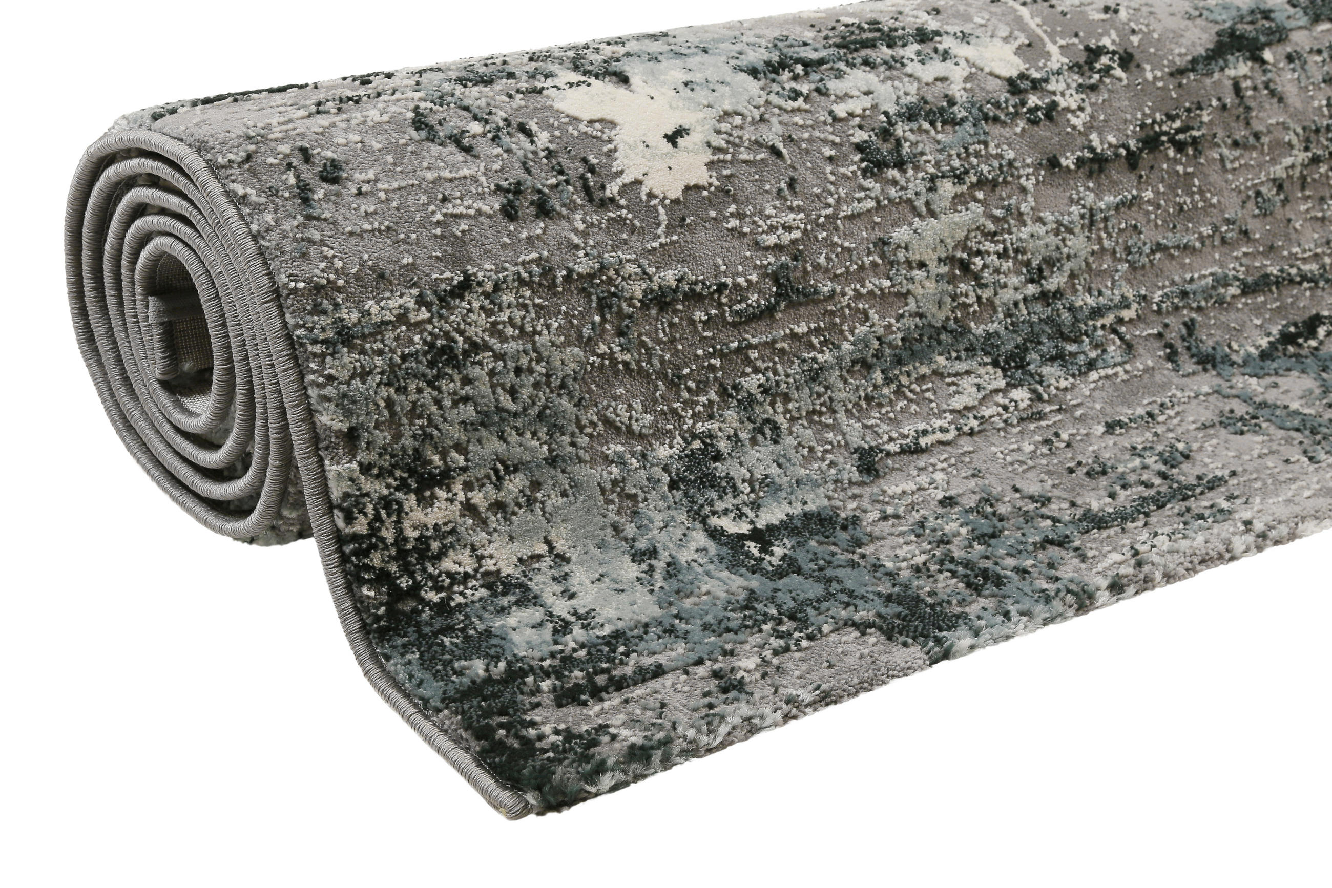 Thumbnail - Esprit Webteppich Vintage Feels, Blau, Grau, Dunkelgrau, Textil, Vintage, rechteckig, 120x170 cm, Textiles Vertrauen - O...