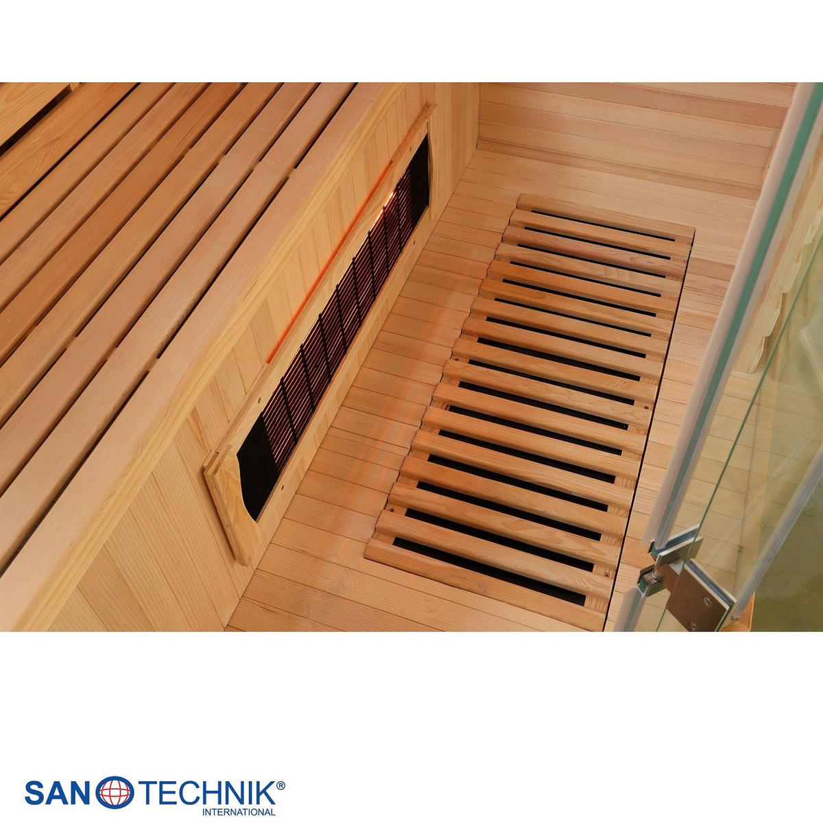 INFRAČERVENÁ KABINA  - hnědá, Moderní, dřevo (150/200/150cm) - Sanotechnik