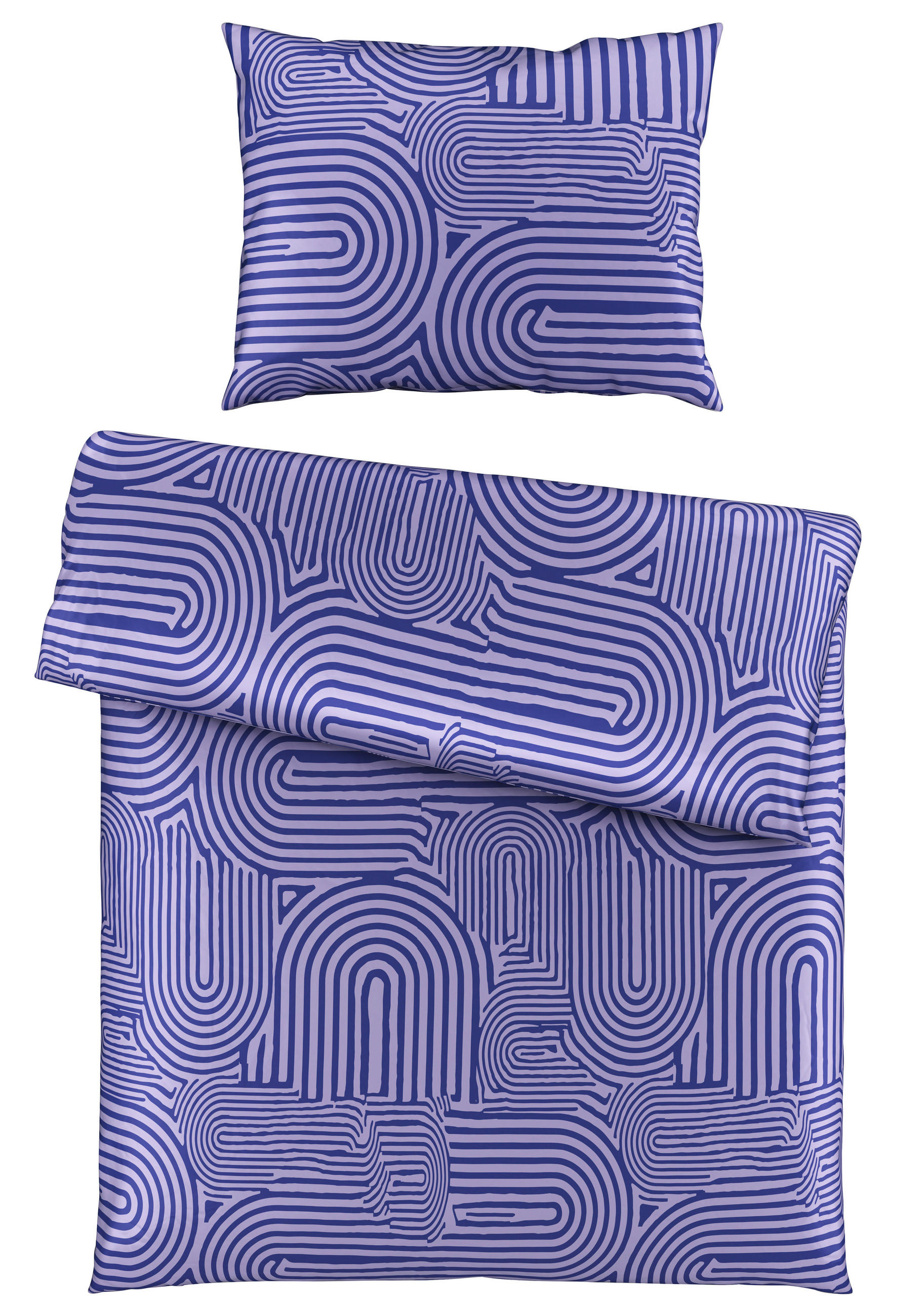 BETTWÄSCHE Satin 140/200 cm  - Lila/Violett, Basics, Textil (140/200cm) - Novel