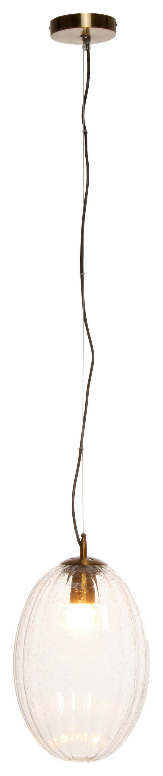 ZÁVĚSNÉ SVÍTIDLO, 23/23/36 cm  - čiré, Basics, kov/sklo (23/23/36cm) - MID.YOU