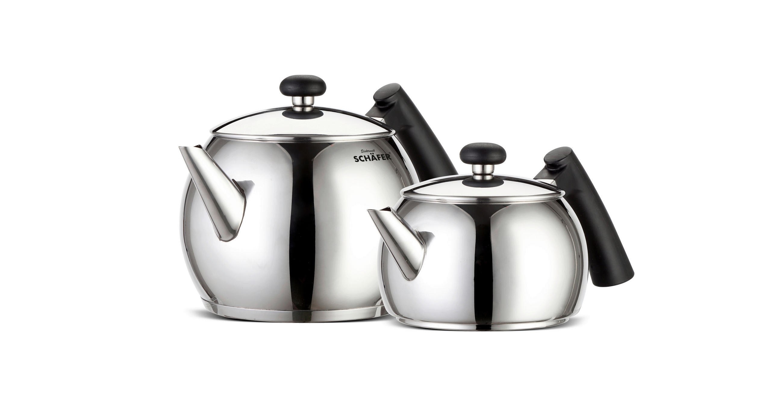 TEEKANNENSET Schäfer  - Edelstahlfarben, Basics, Metall (22,5/42/16,5cm)