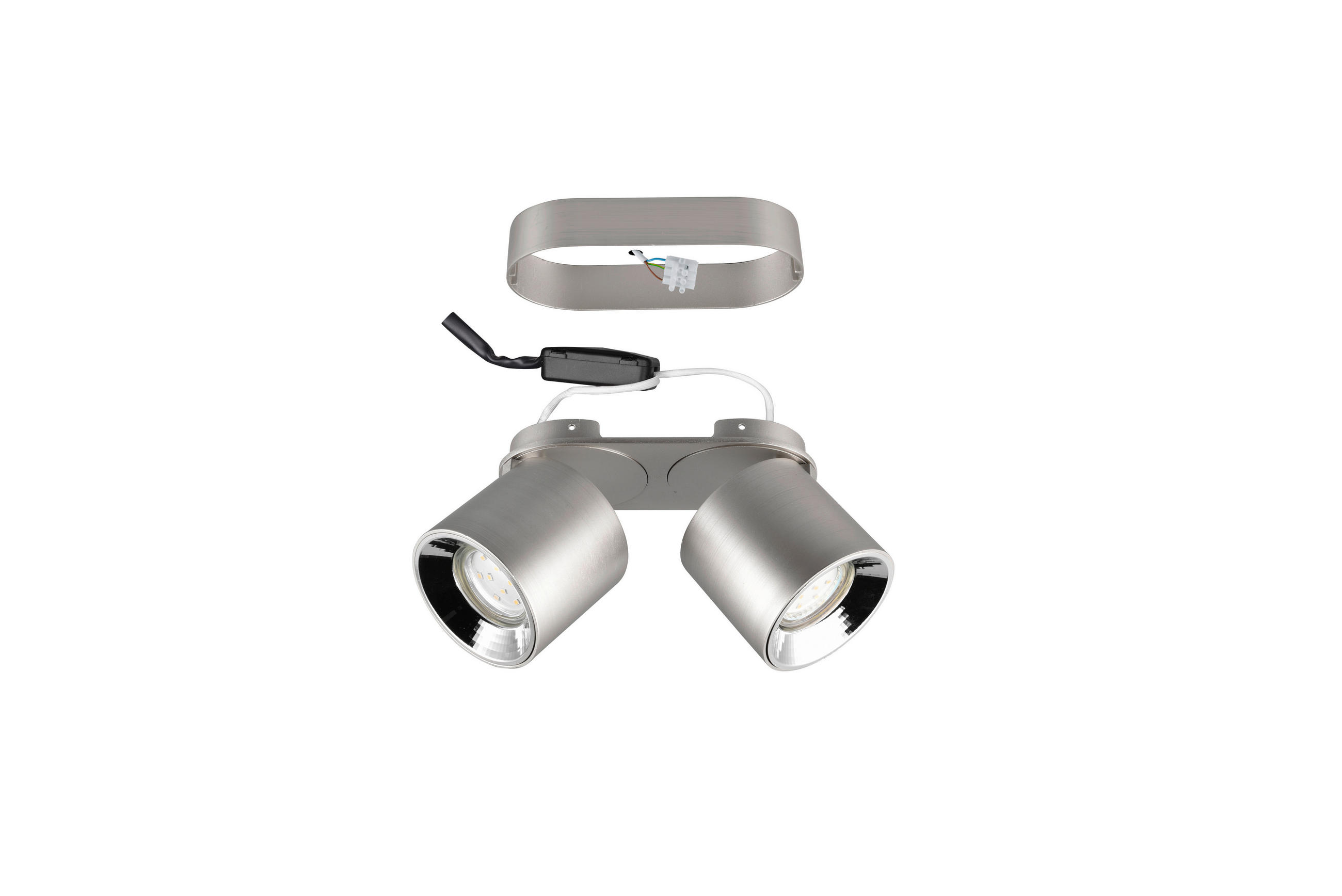 STRAHLER Guayana 18/12/8,7 cm   - Nickelfarben, Basics, Metall (18/12/8,7cm) - Trio Leuchten