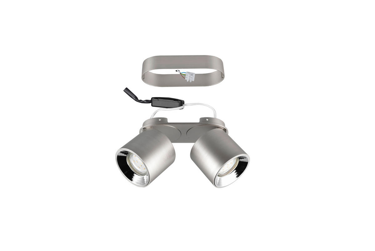 STRAHLER Guayana 18/12/8,7 cm   - Nickelfarben, Basics, Metall (18/12/8,7cm) - Trio Leuchten