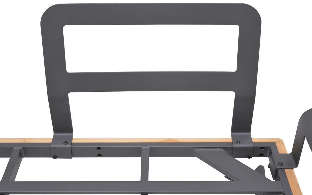 LOUNGEGARNITUR 150/280 cm Aluminium, Stahl  - Greige/Dunkelgrau, Design, Textil/Metall (150/280cm) - Amatio