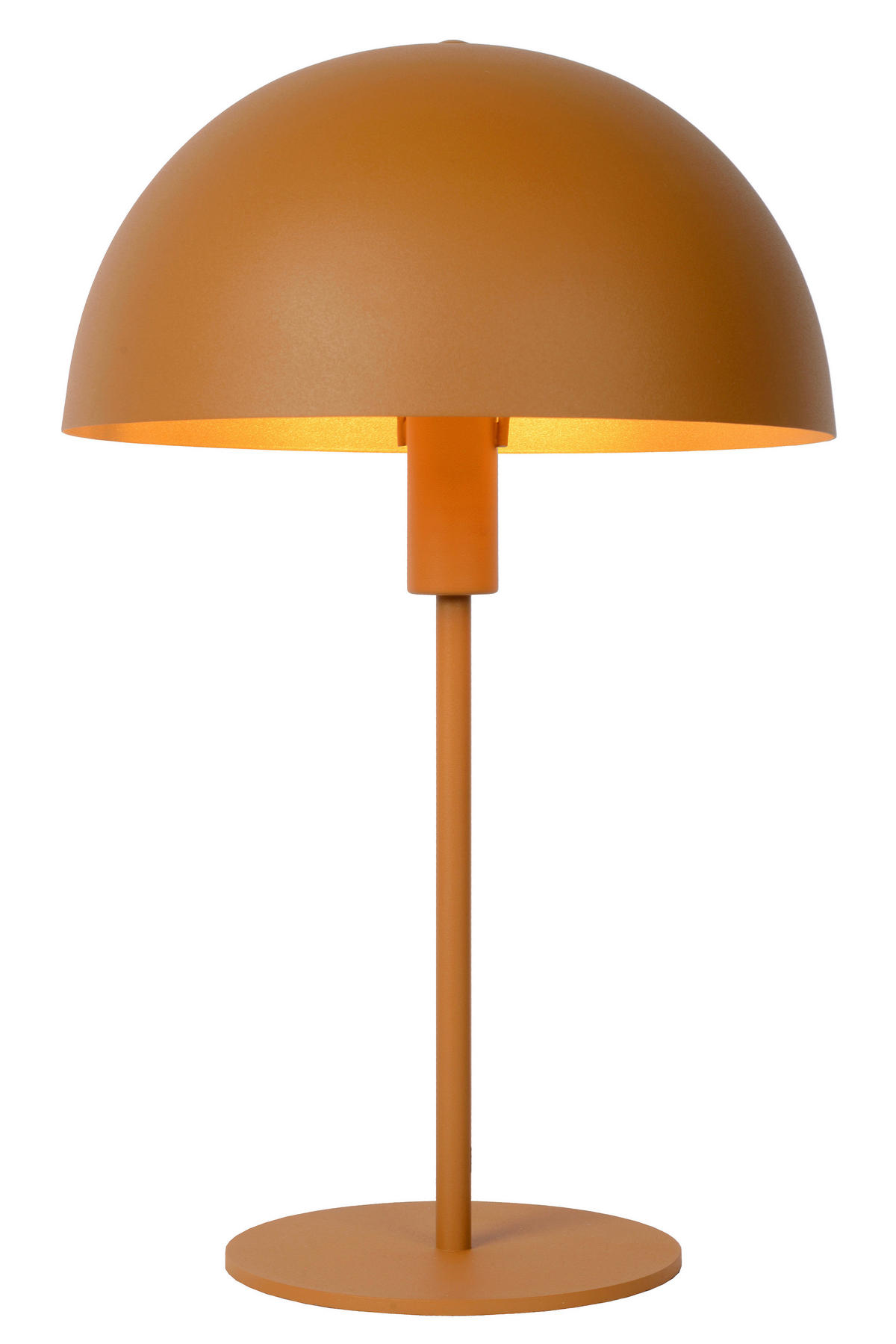 TISCHLEUCHTE - Currygelb/Messingfarben, Design, Metall (25/40cm) - Lucide