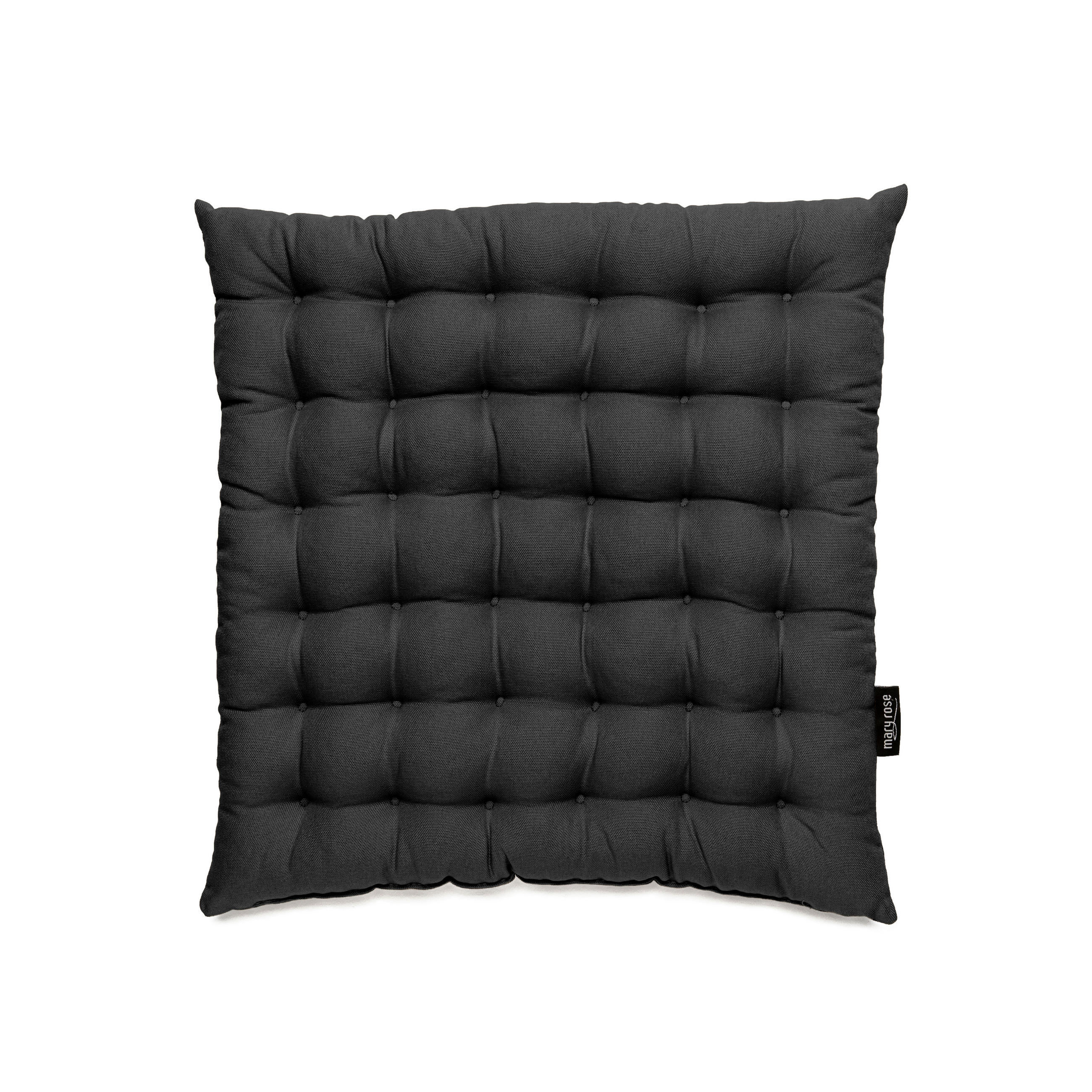 PODUŠKA NA SEDENIE,  - antracitová, Basics, textil (38/38/4cm) - Bio:Vio