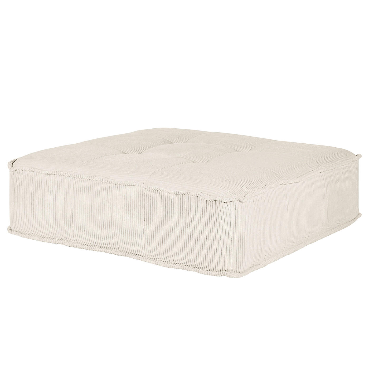SITZKISSEN    - Weiss, Modern, Textil (128/40/128cm) - Trendmanufaktur