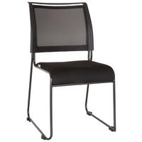 BESÖKSSTOL  i nätklädsel, flatväv svart  - svart, Modern, metall/textil (48/87/61cm) - MID.YOU