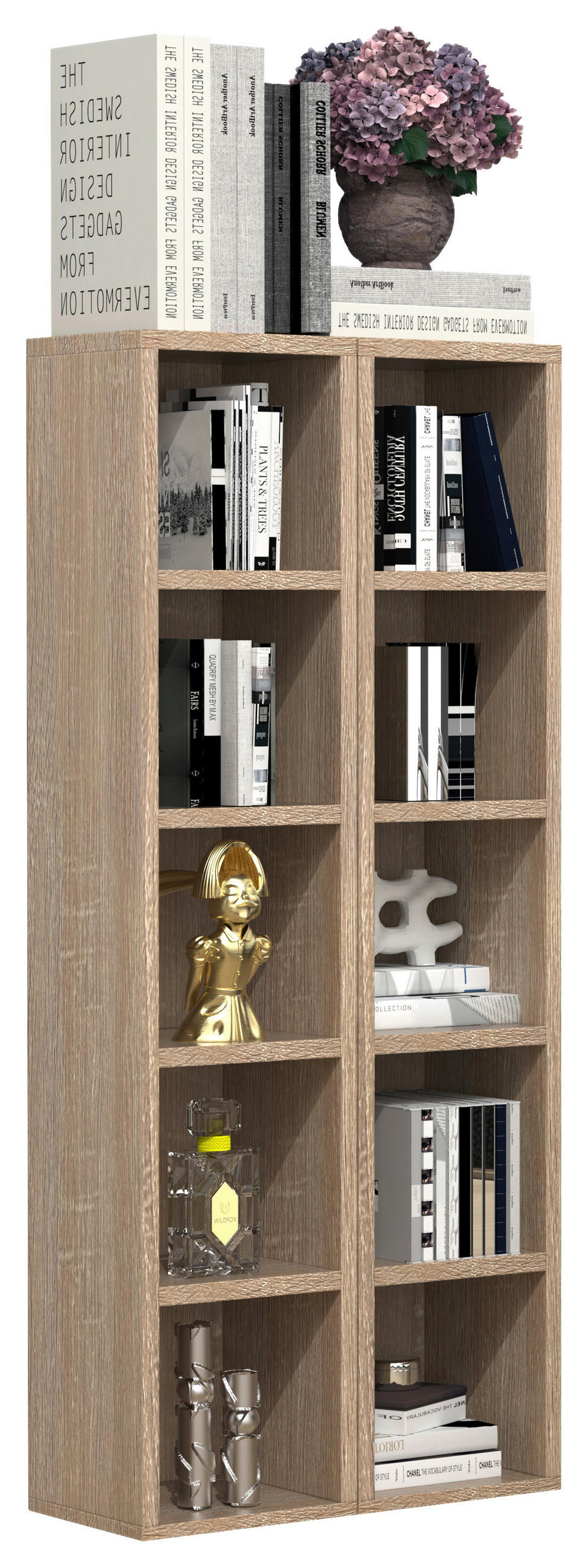 CD-REGAL Sonoma Eiche  - Sonoma Eiche, Design, Holzwerkstoff (40/94/17cm) - MID.YOU