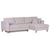 ECKSOFA in Cord Naturfarben  - Buchefarben/Naturfarben, Design, Holz/Textil (271/165cm) - MID.YOU