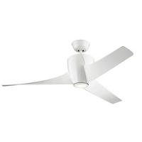 Ventilator mit Beleuchtung Phree 142/41 cm  - Weiß, Design, Kunststoff/Metall (142/41cm) - Elstead Lighting