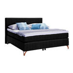 BOXSPRINGBETT 120/200 cm  in Schwarz  - Schwarz/Kupferfarben, KONVENTIONELL, Textil/Metall (120/200cm) - Esposa