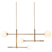 HÄNGELEUCHTE It's about RoMi 97/13/218 cm   - Beige/Weiß, Design, Glas/Metall (97/13/218cm) - It's about Romi