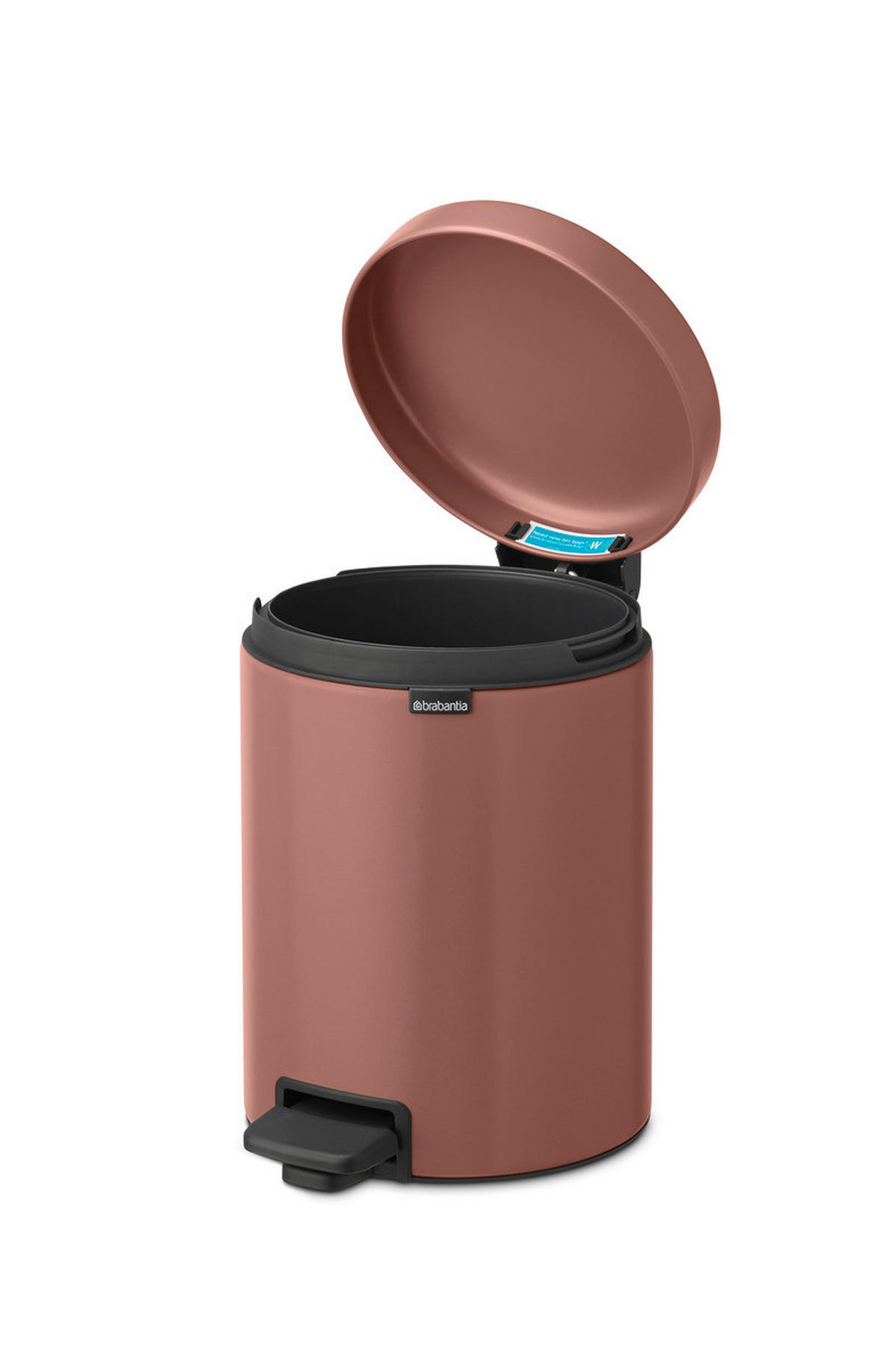 TRETEIMER 5 l  Metall  - Taupe/Anthrazit, Basics, Kunststoff/Metall (20,5/29,1/27,2cm) - Brabantia