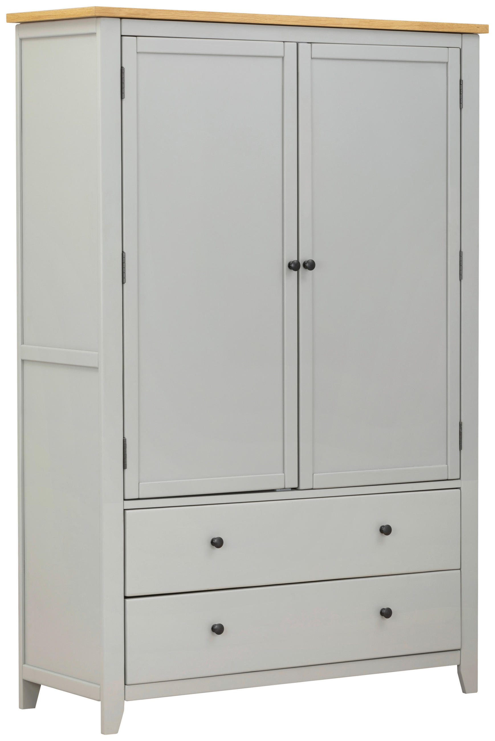 GARDEROBENSCHRANK 120/180/45 cm  - Silberfarben/Naturfarben, LIFESTYLE, Holz/Holzwerkstoff (120/180/45cm) - MID.YOU