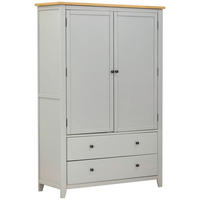 SKŘÍŇ NA ODĚV, šedá, přírodní barvy, dub, borovice, 120/180/45 cm - šedá/barvy stříbra, Lifestyle, kov/dřevo (120/180/45cm) - MID.YOU