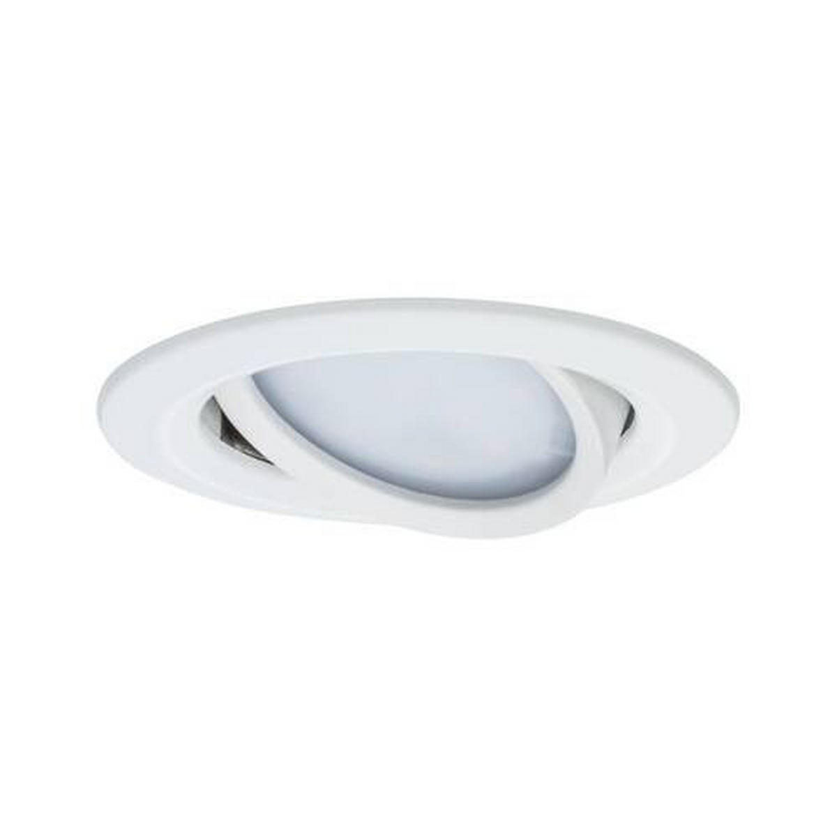 DECKENLEUCHTE 8,4 cm  - Alufarben/Weiß, Basics, Metall (8,4cm) - Paulmann
