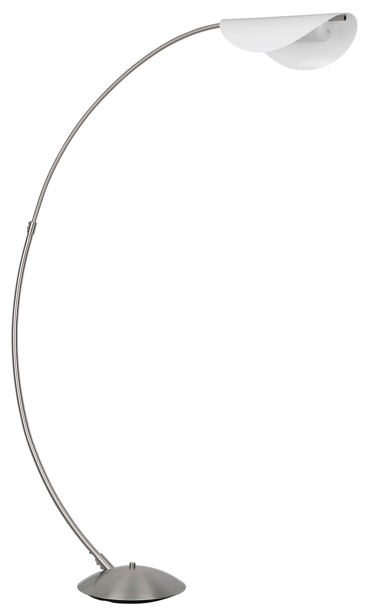 LED-STEHLEUCHTE ROBLES 124/35/182 cm   - Schwarz/Weiß, Design, Kunststoff/Metall (124/35/182cm) - Globo