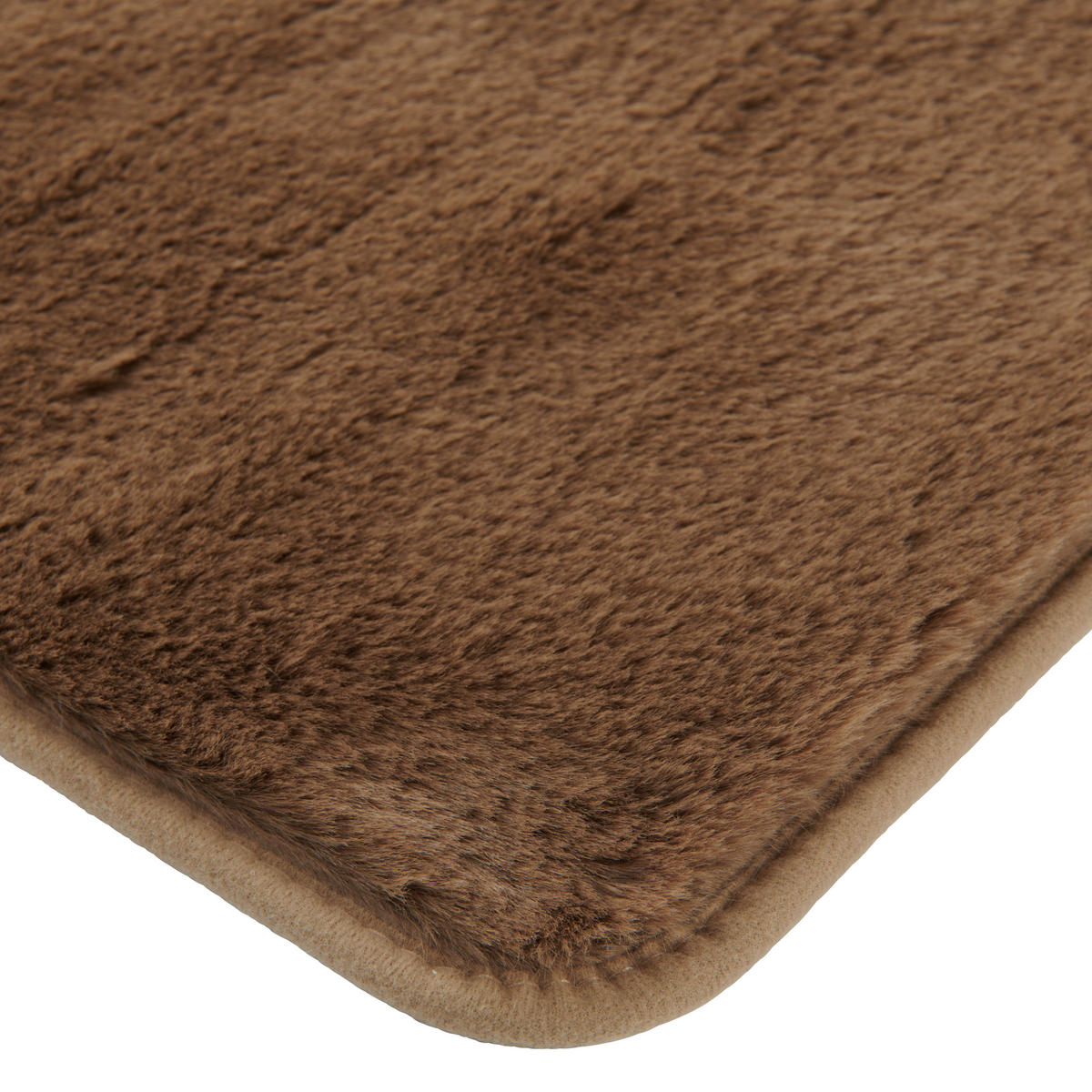 BADEMATTE Hellbraun 60/100 cm  - Hellbraun, Basics, Kunststoff/Textil (60/100cm) - Esposa