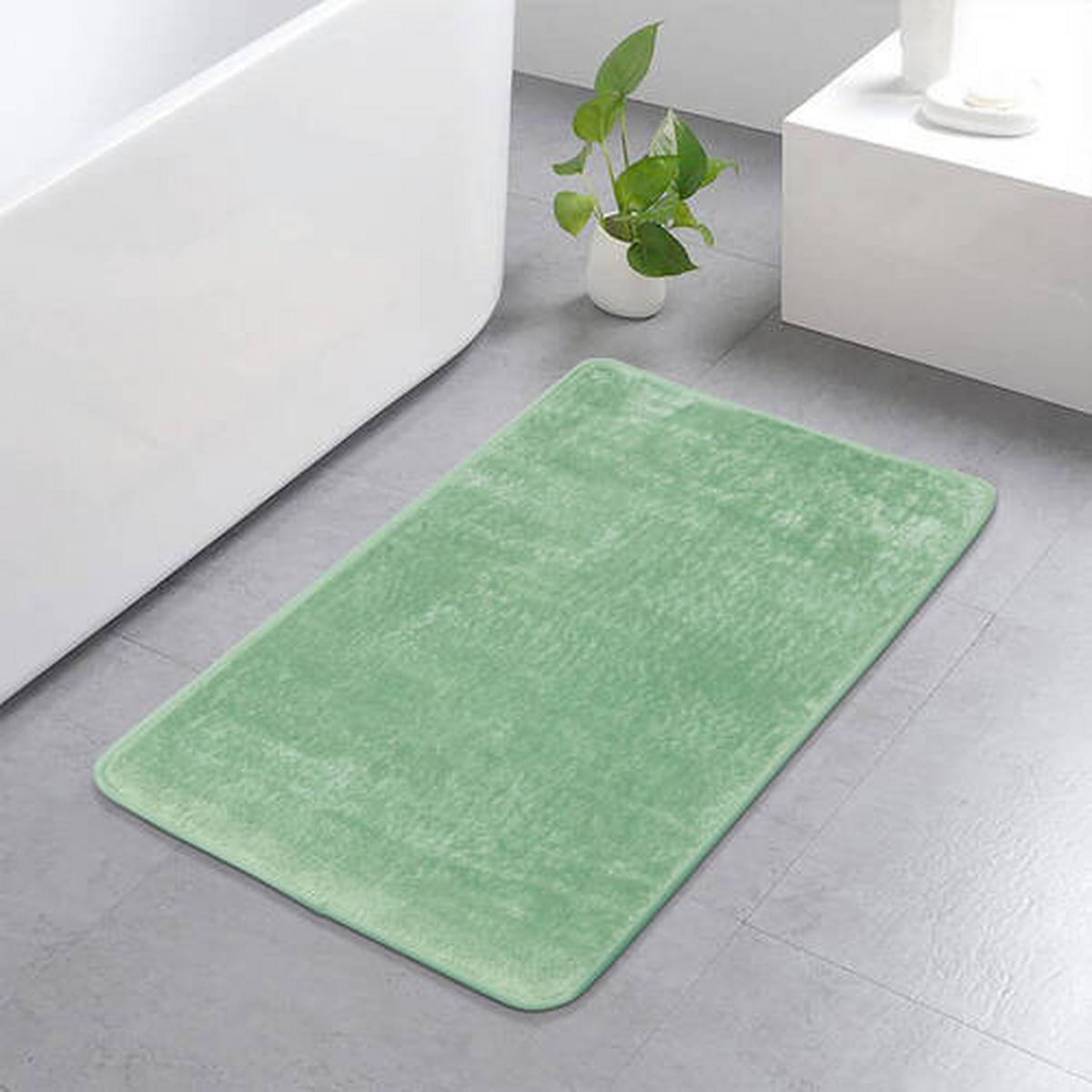 KÚPEĽŇOVÁ PREDLOŽKA, 70/45 cm - svetlozelená, Basics, textil (70/45cm) - Boxxx