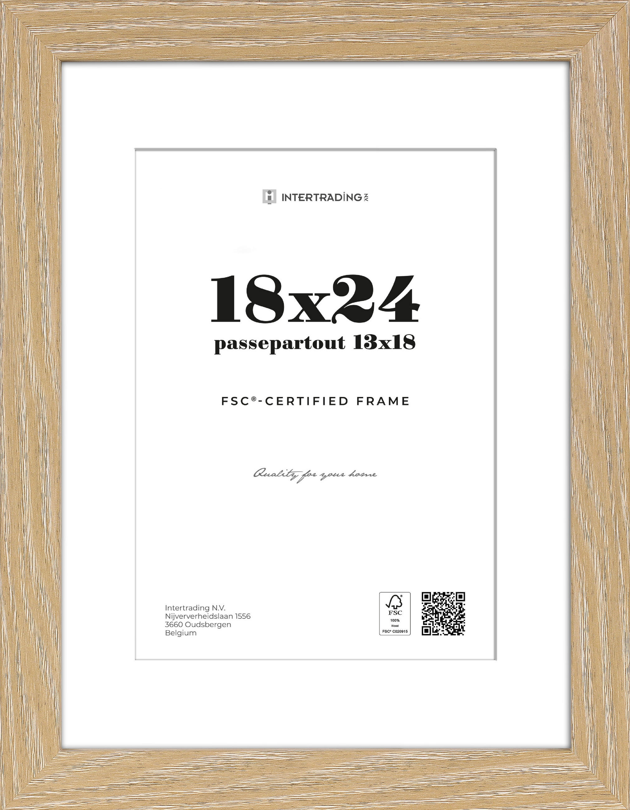 BILDERRAHMEN - Eichefarben, Basics, Holzwerkstoff (21/27,1/2,7cm)