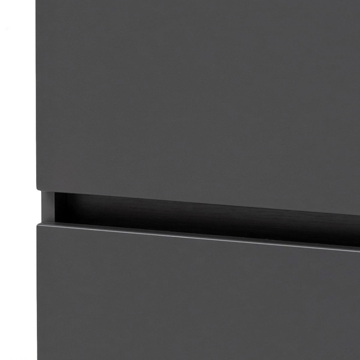 MIDI SKŘÍŇKA, šedá, 40/130/35 cm - šedá/barvy stříbra, Konvenční, kompozitní dřevo/plast (40/130/35cm) - Held