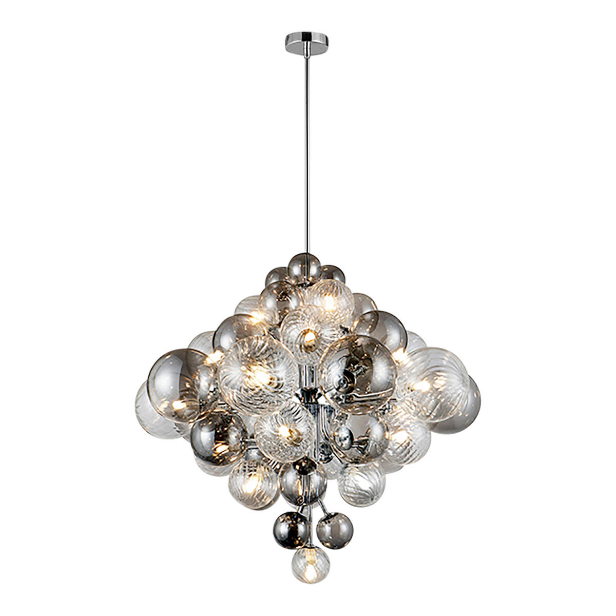 HÄNGELEUCHTE 75/120 cm  - Design, Glas/Metall (75/120cm) - Näve