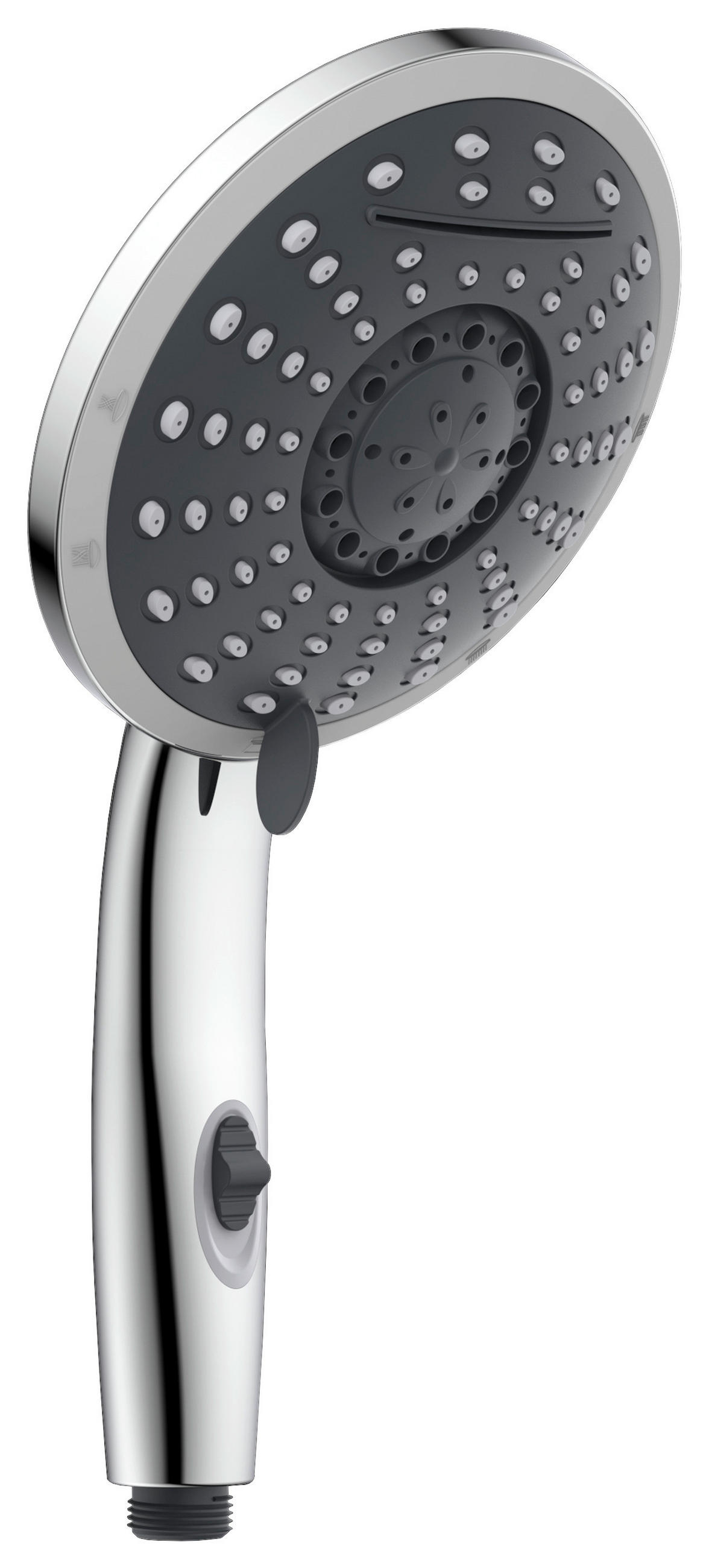 DUSCHKOPF   - Chromfarben/Anthrazit, Basics, Kunststoff (15/30/5cm) - Schütte