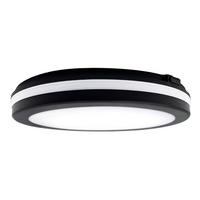 KOUPELNOVÉ STROPNÍ LED SVĚTLO, 30/30/5 cm  - černá, Basics, plast (30/30/5cm)