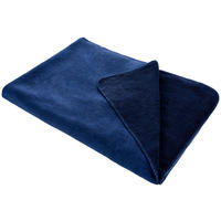 Pătură Pentru Canapea 150/200 cm  - albastru, Basics, textil (150/200cm) - Novel