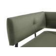 ECKBANK 165/205 cm  in Grün, Schwarz  - Schwarz/Grün, MODERN, Textil/Metall (165/205cm) - Cantus