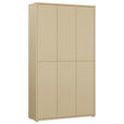 SCHUHSCHRANK  in 109,2/191,9/34,9 cm  - Hellgelb/Grau, MODERN, Holzwerkstoff/Kunststoff (109,2/191,9/34,9cm) - Carryhome