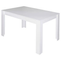ESSTISCH 120/75/80 cm Nachbildung  Holzwerkstoff ausziehbar rechteckig Weiß  - Weiß, MODERN, Holzwerkstoff (120/75/80cm) - Livetastic