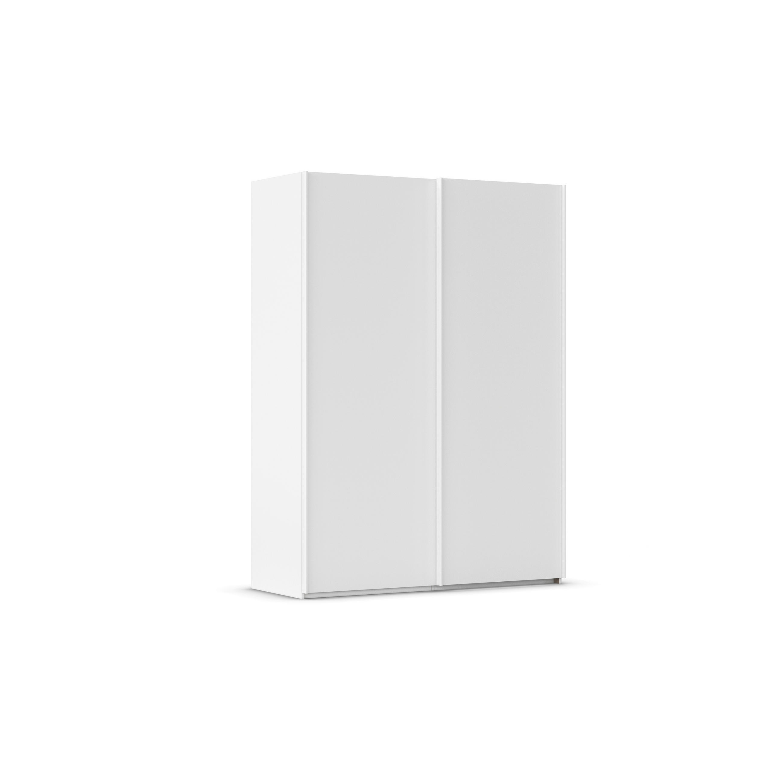 SCHWEBETÜRENSCHRANK 162/223/69 cm,  in Weiß, 2 Tür(en)  - Weiß, Basics, Holzwerkstoff/Metall (162/223/69cm) - Rauch Möbel