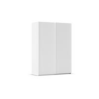SCHWEBETÜRENSCHRANK 162/223/69 cm,  in Weiß, 2 Tür(en)  - Weiß, Basics, Holzwerkstoff/Metall (162/223/69cm) - Rauch Möbel
