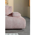 SCHLAFSOFA Chenille Rosa  - Schwarz/Rosa, KONVENTIONELL, Kunststoff/Textil (235-255/80/116-138cm) - Carryhome