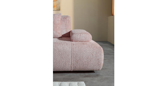 SCHLAFSOFA Chenille Rosa  - Schwarz/Rosa, KONVENTIONELL, Kunststoff/Textil (235-255/80/116-138cm) - Carryhome