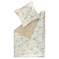 OBOJSTRANNÁ POSTEĽNÁ BIELIZEŇ, renforcé, sivá, svetlosivá, béžová, 140/200 cm - sivá/svetlosivá, Basics, textil (140/200cm) - Schöner Wohnen
