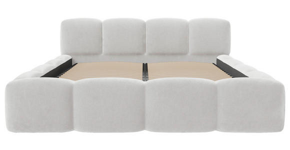 POLSTERBETT Lattenrost, Bettkasten Weiß 180/200 cm - Schwarz/Weiß, Design, Holz/Textil (180/200cm) - Carryhome