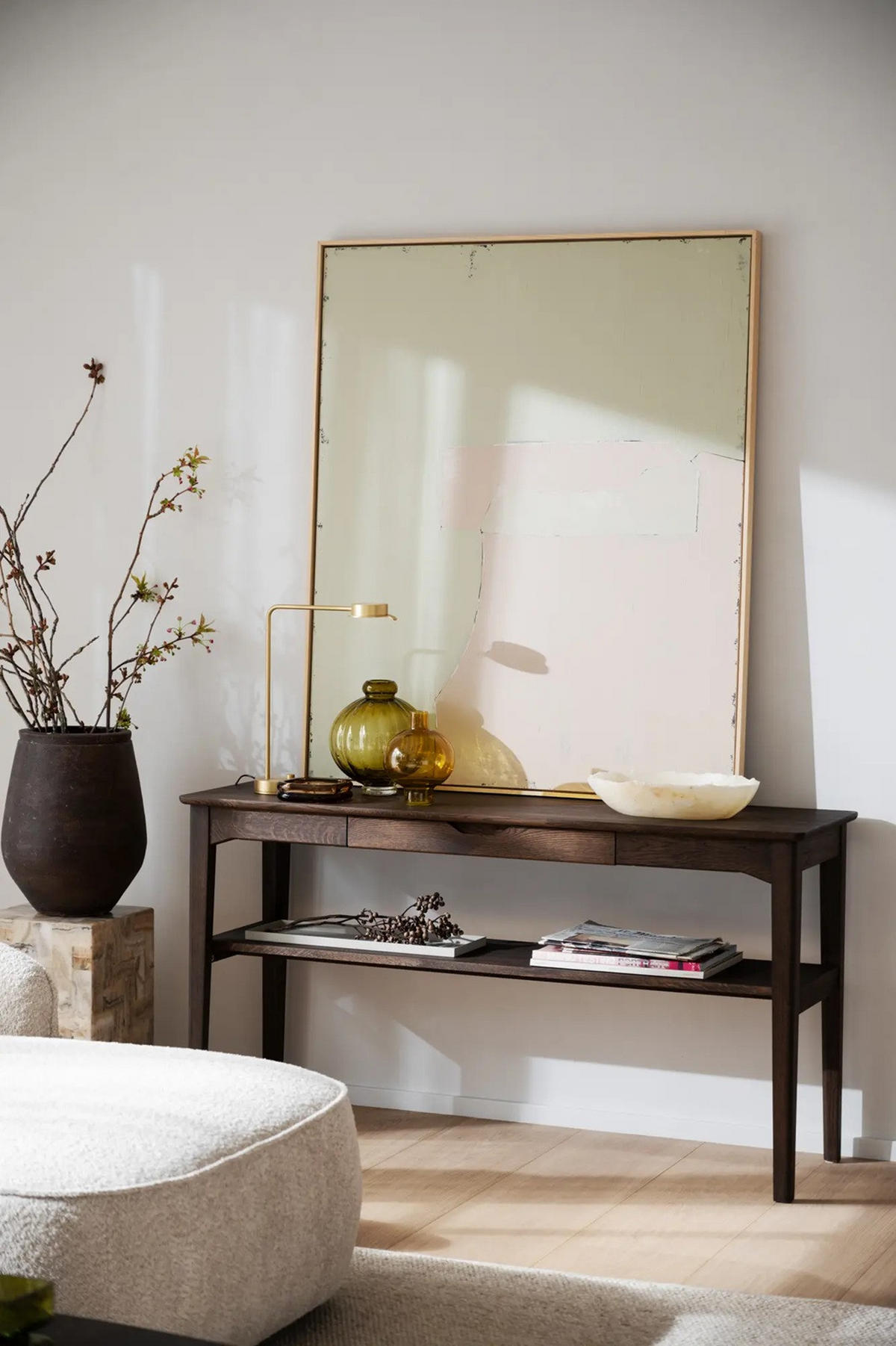 SIDOBORD i trä 140/40/75 cm  - mörkbrun, Klassisk, trä (140/40/75cm) - Rowico