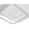 DECKENLEUCHTE    46,5/48,5/5 cm  - Chromfarben/Alufarben, Trend, Kunststoff/Metall (46,5/48,5/5cm) - Novel