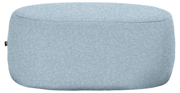HOCKER in Textil Blau  - Blau/Schwarz, MODERN, Kunststoff/Textil (88/43/66cm) - Hom`in