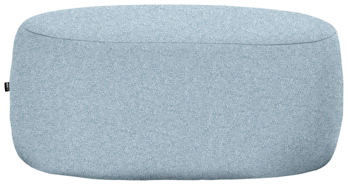 HOCKER in Textil Blau  - Blau/Schwarz, MODERN, Kunststoff/Textil (88/43/66cm) - Hom`in