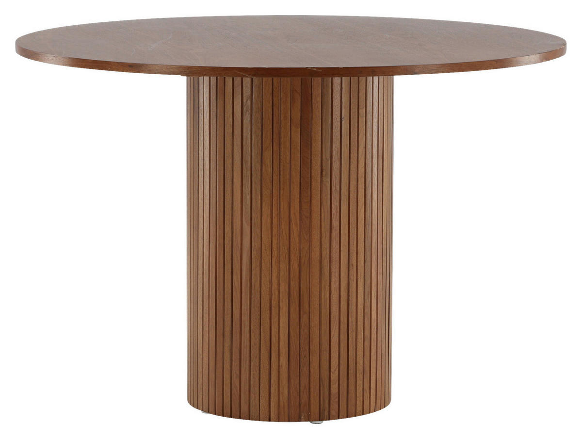 ESSTISCH in Holzwerkstoff 110/110/75 cm  - Walnussfarben, Design, Holzwerkstoff (110/110/75cm) - Livetastic